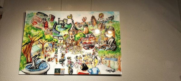 Enschede Unieke mix from digital and painting