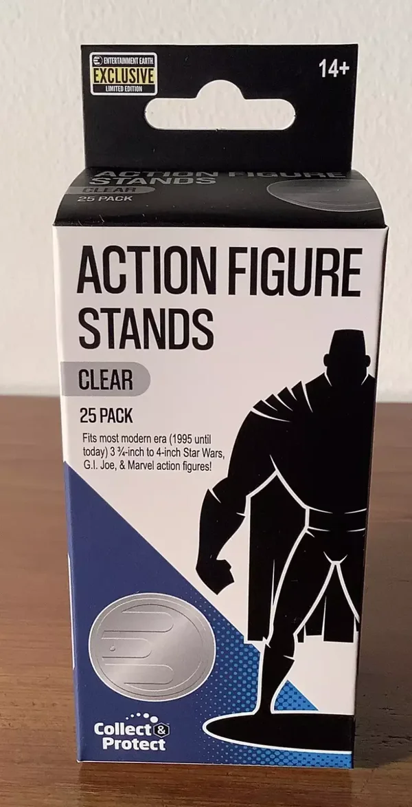 Action Figure Stands 25-Pack - Clear