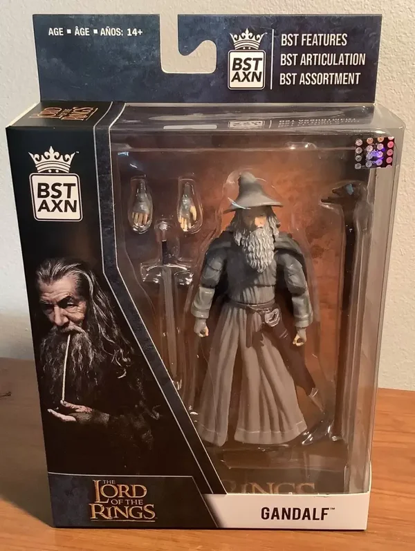GANDALF THE GREY LORD OF THE RINGS BST AXN 5 INCH FIGURE