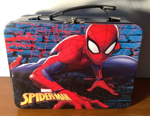 Spider-Man Large Tin Tote and Tin Box.