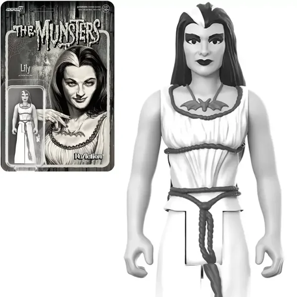 LILY MUNSTER - GRAYSCALE 3 3/4” REACTION FIGURE