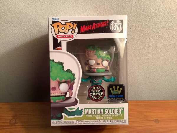 Mars Attacks Martian Soldier Funko Pop! Vinyl Figure #1877 - Specialty Series: ***CHASE***
