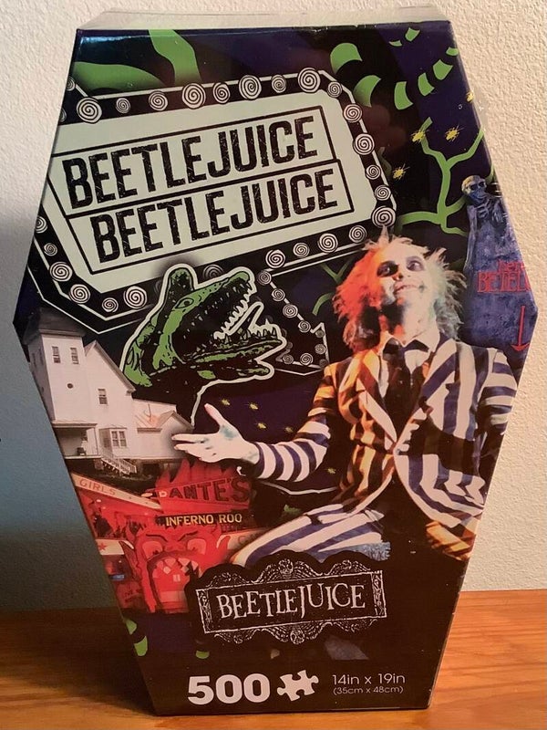 Beetlejuice Coffin Box 500-Piece Jigsaw Puzzle