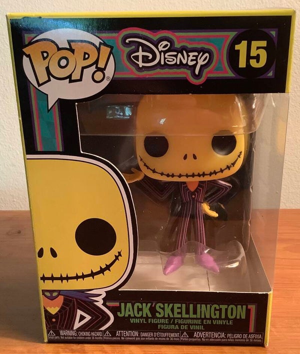 The Nightmare Before Christmas Jack Skellington Blacklight Funko Pop! Vinyl Figure #15