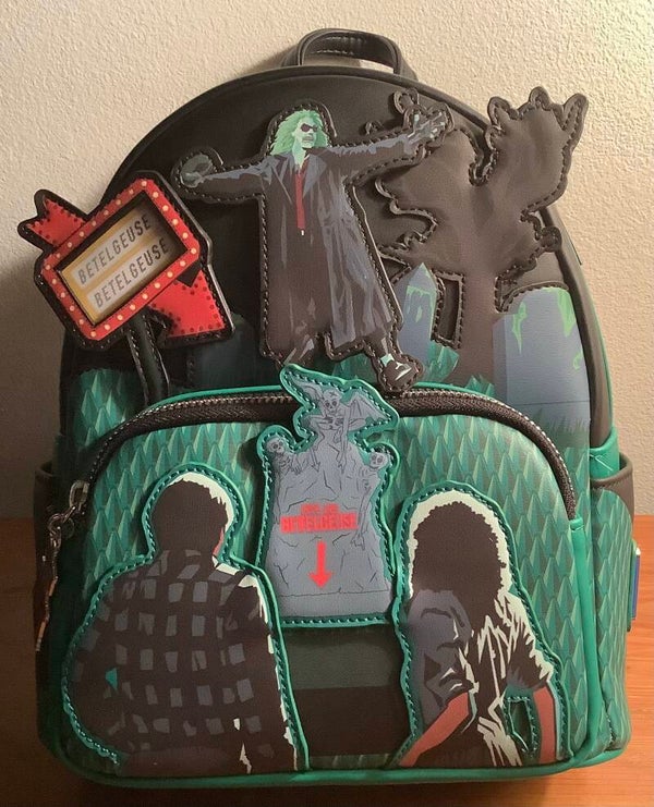 BETTLEJUICE Graveyard Glow in the Dark Mini Backpack. - Entertainment Earth Exclusive