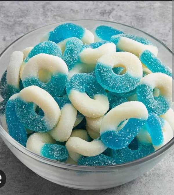 Albanese Blue raspberry  Gummi rings