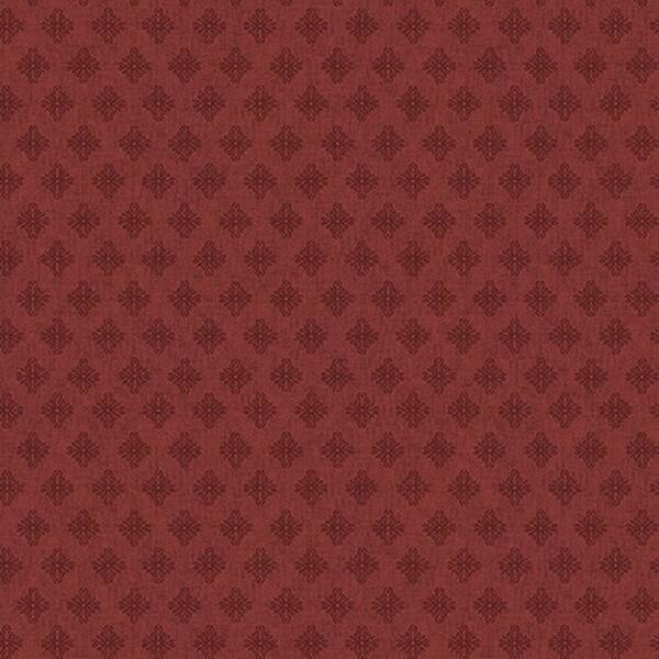 Oud-rood met klein motiefje