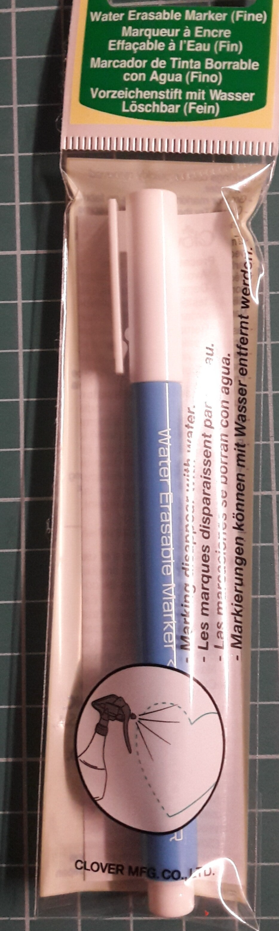 Wateroplosbare markeerstift (fijn) Clover