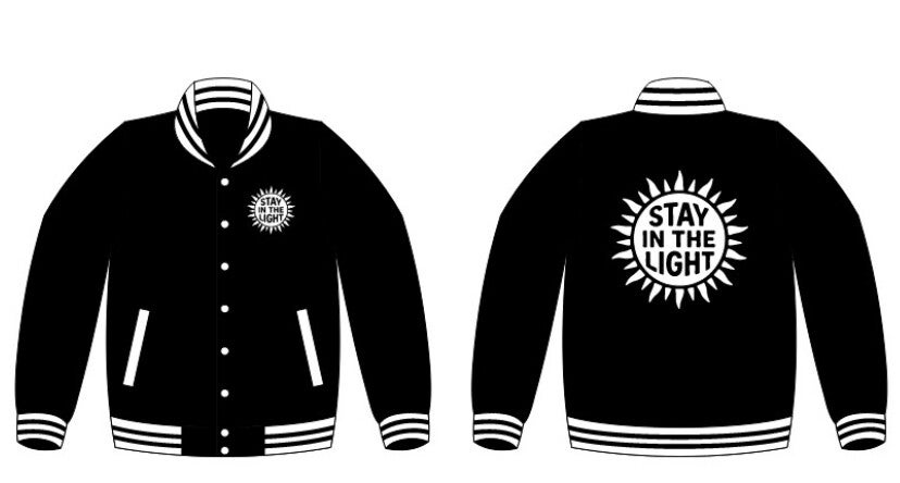 Stay In The Light Varsity Jacket