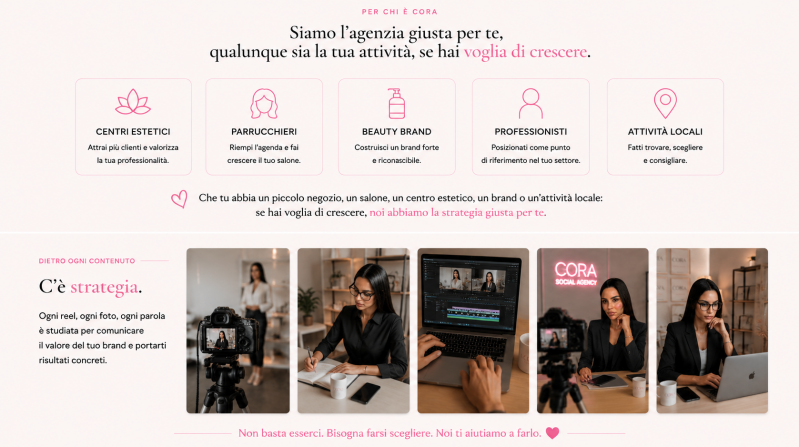 Social Media Manger Torino, Agenzia di Content Creation e video editing a Torino, Shooting, creazioni di contenuti per Instagram Centri Estetici, Parrucchieri, Professionisti a Torino, Cosenza , in tutta Italia