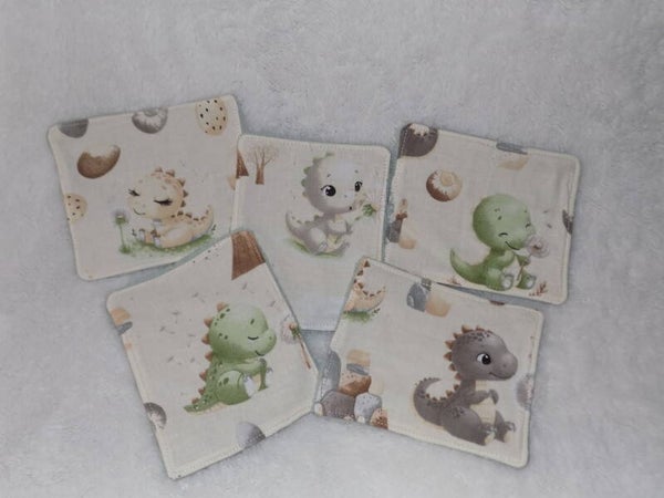 Lingettes lavables Dino