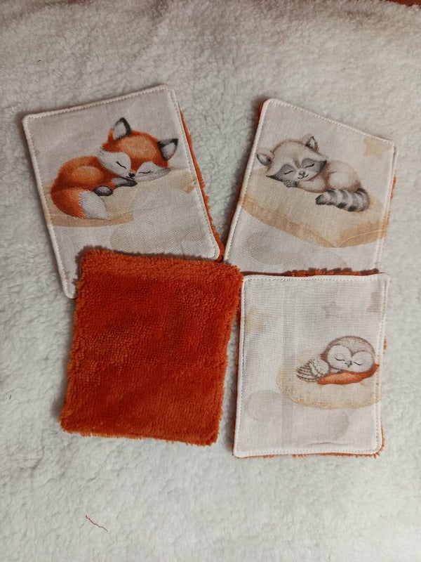 Lingettes lavables collection Dormeurs