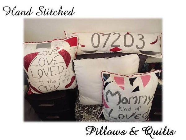 Hand Stitched Pillows & Quilts