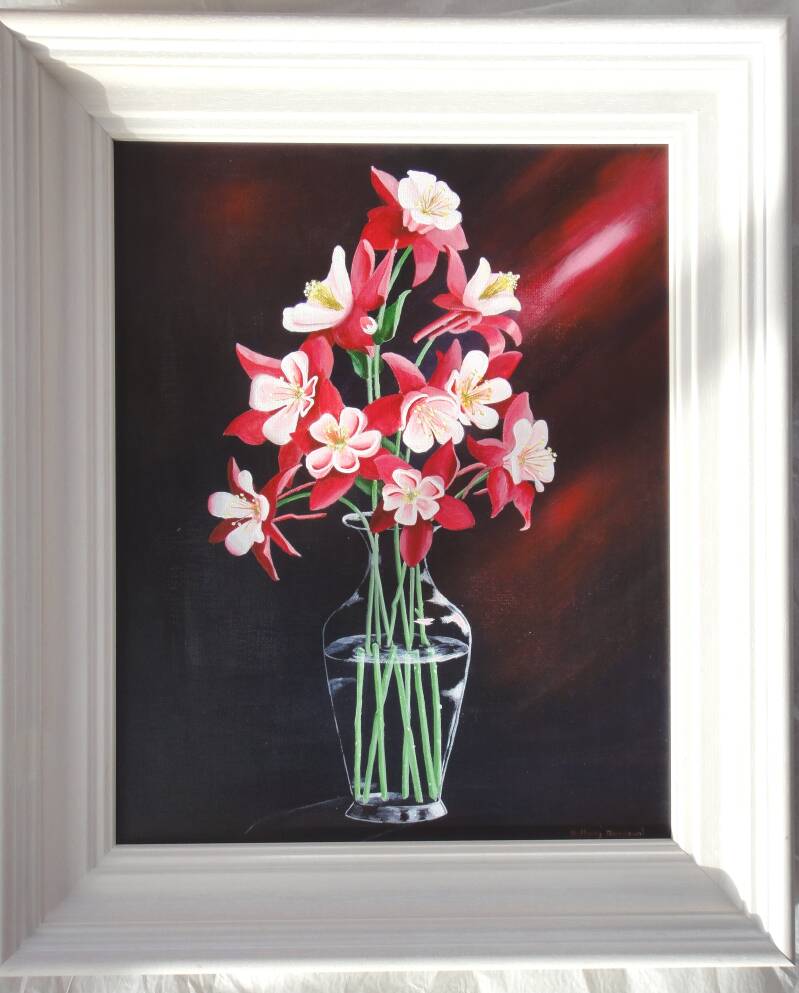 Aquilegia. Floral Art. A. Mordaunt. Clonmel.