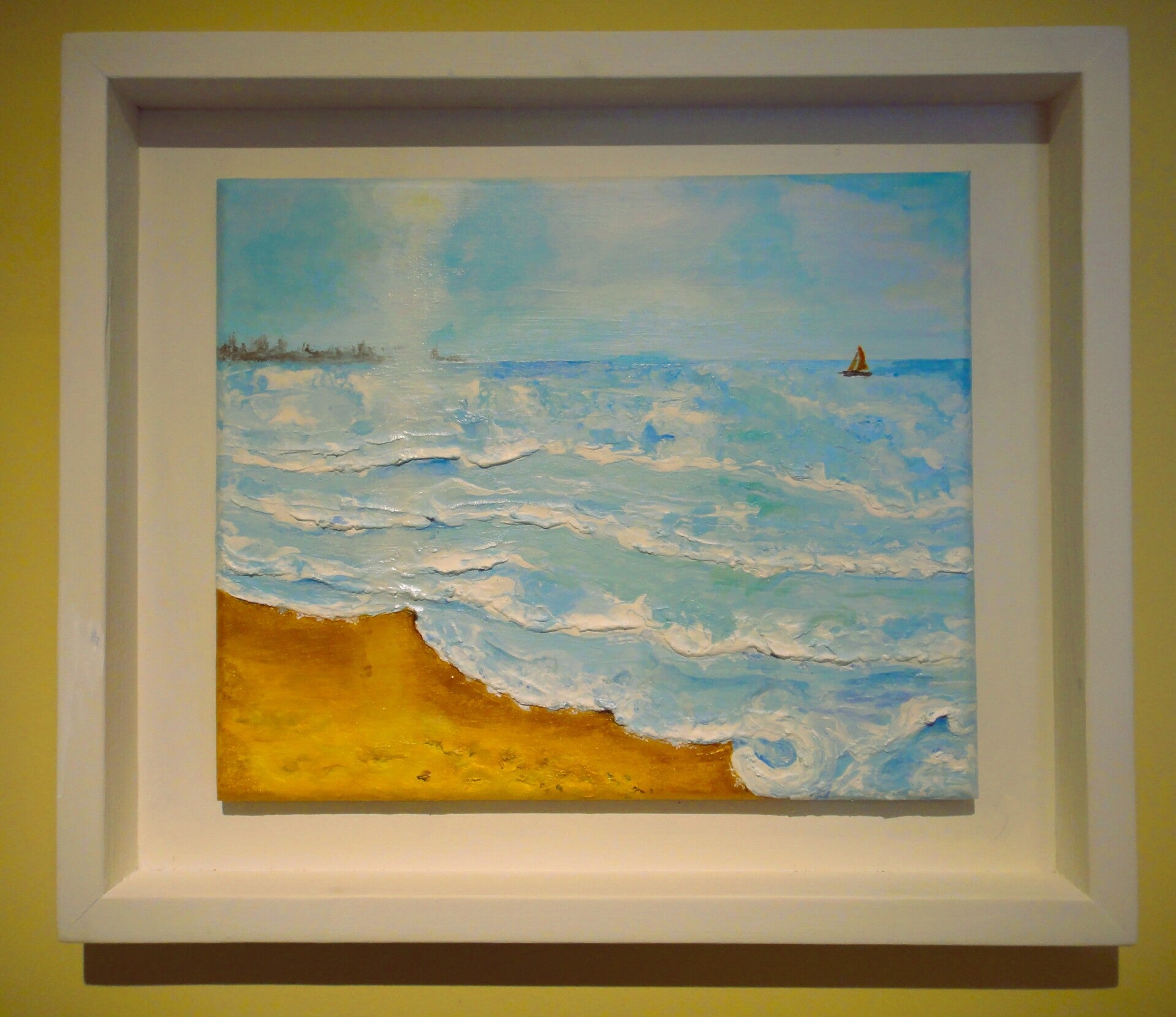 Textured 3D Painting. Making Waves. A. Mordaunt. Clonmel.