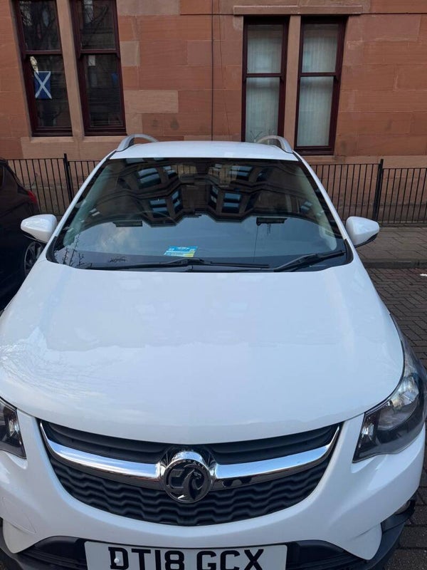 White Vauxhall Viva Rocks