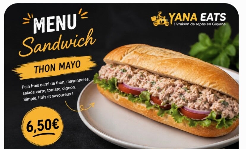 Sandwich au thon mayonnaise