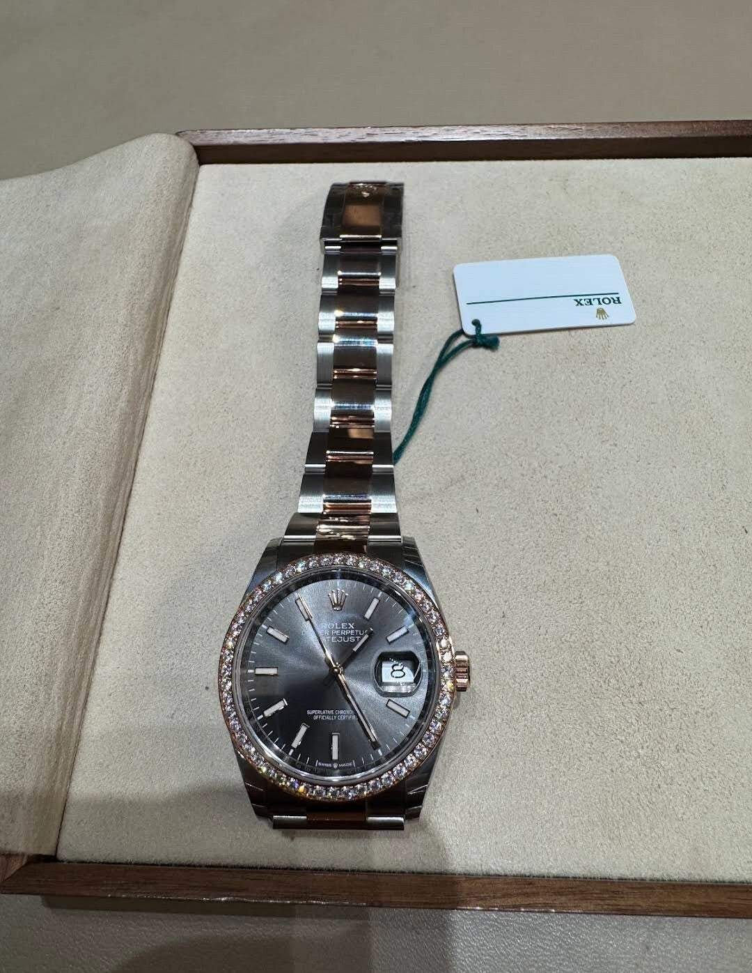 Rolex Datejust 31 Ref. 278381RBR – Acero y Oro Everose con Bisel de Diamantes