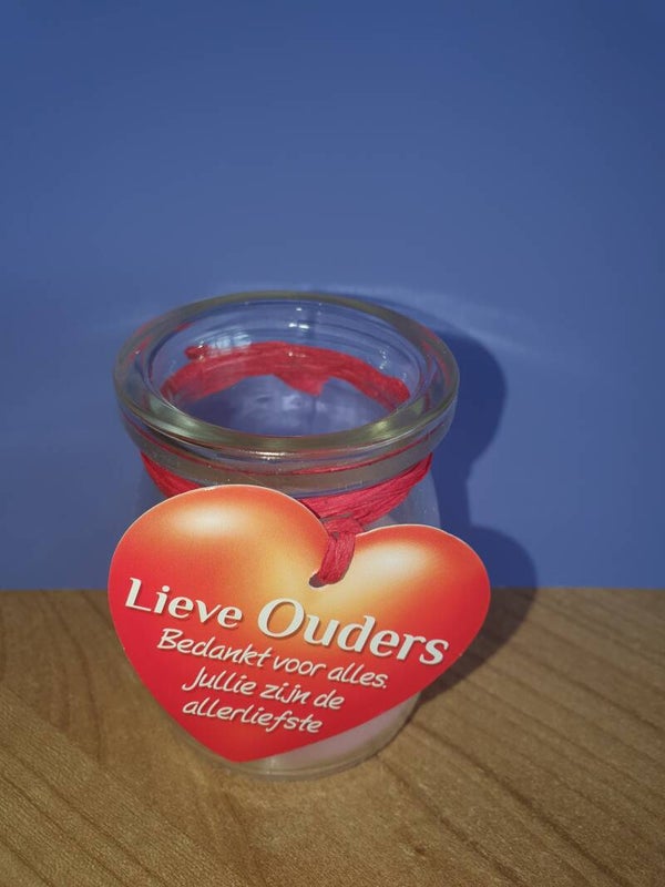 Mini kaars lieve ouders