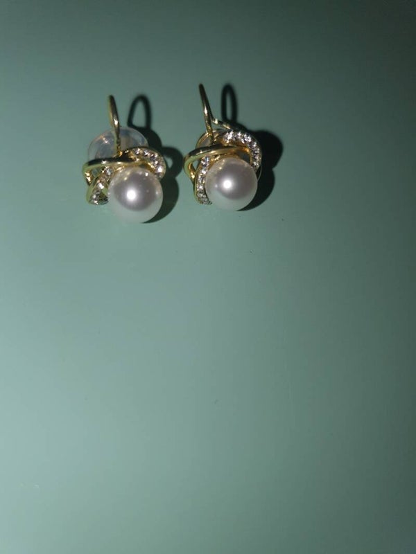 Clipoorbellen pareltje goudkleurig