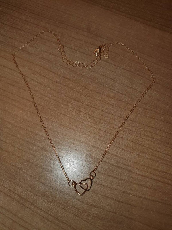 Ketting dubbel hartje
