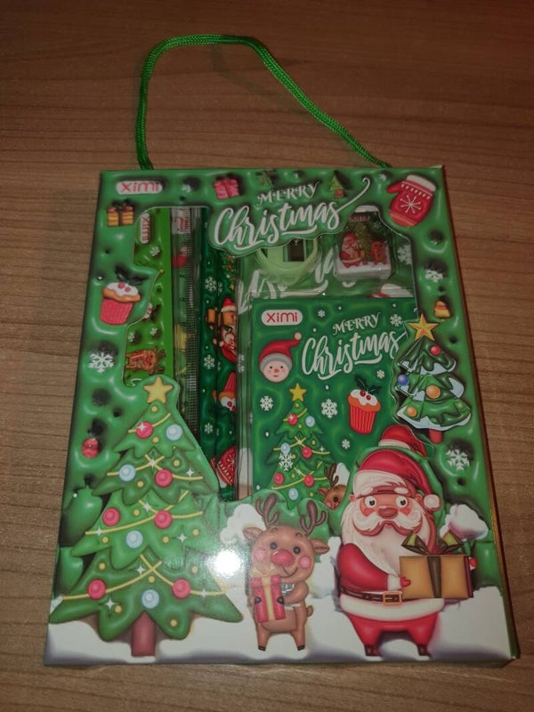 Stationary set kerst groen