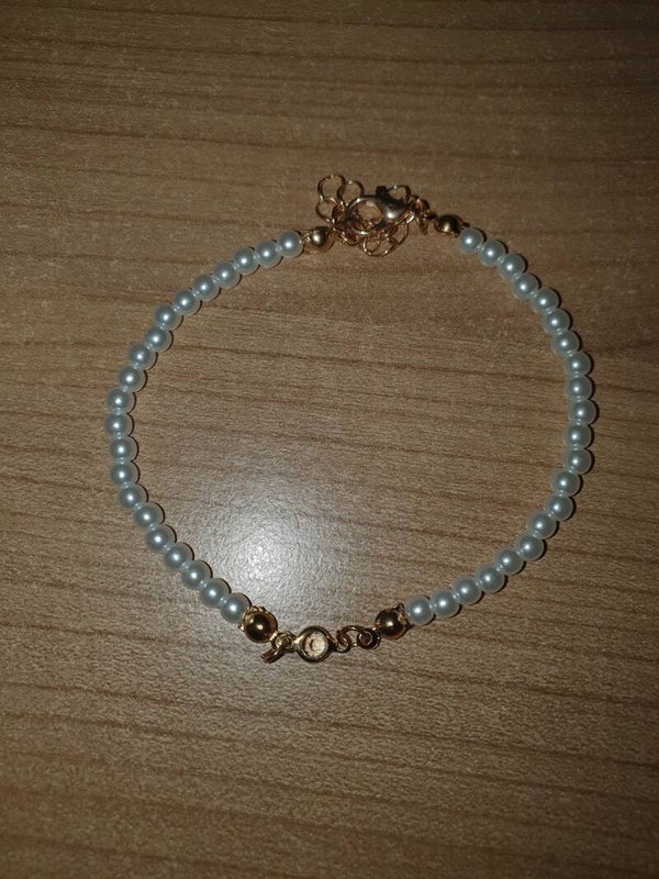 Armband parel steentje