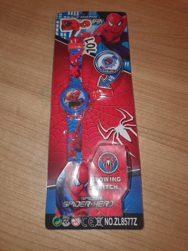 Led horloge spiderman