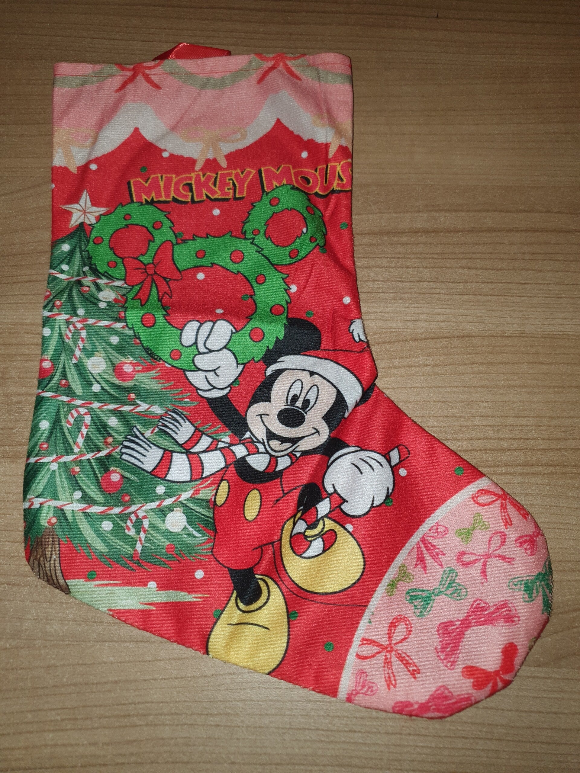 Kerstsok mickey mouse