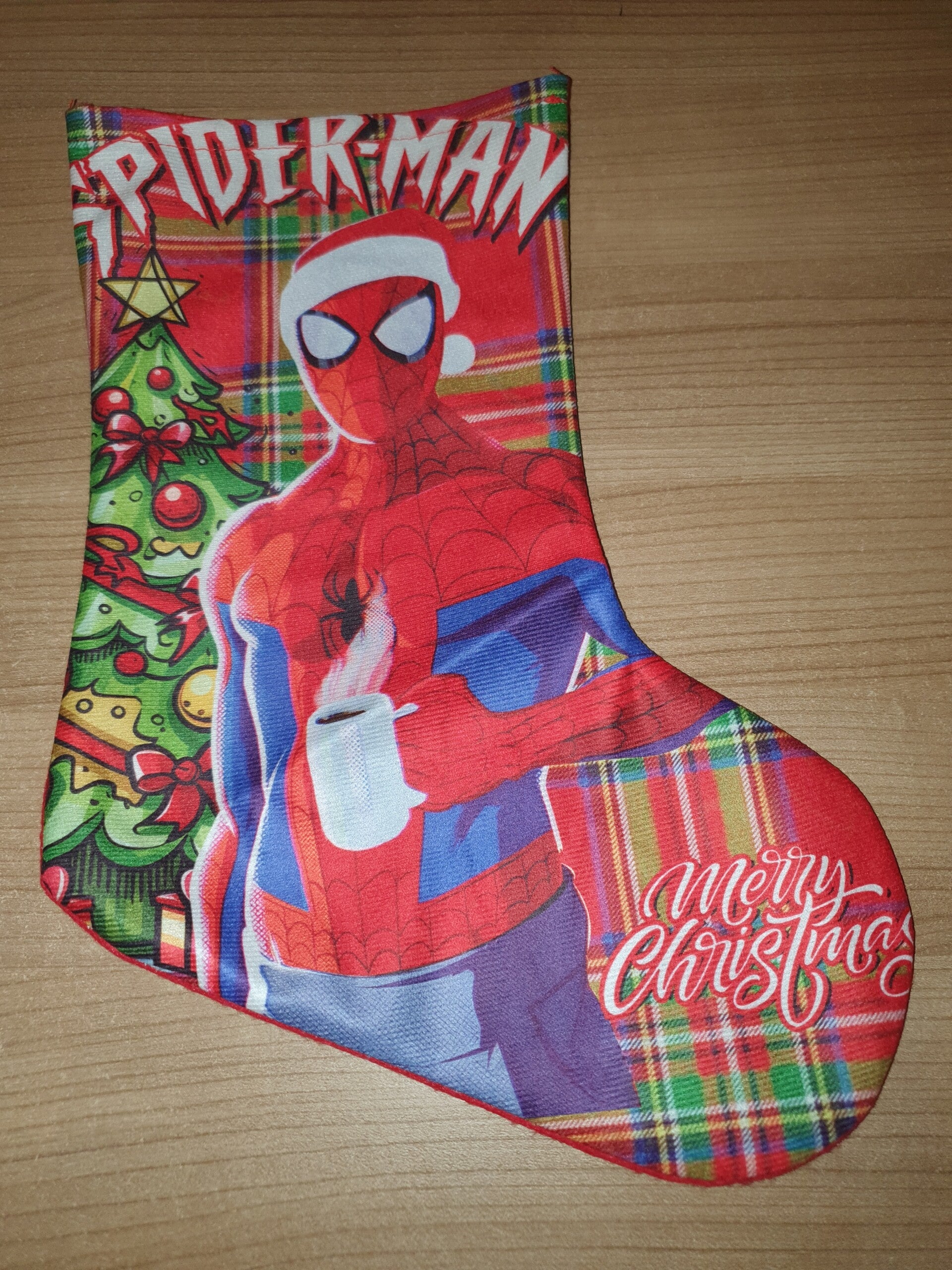 Kerstsok spiderman