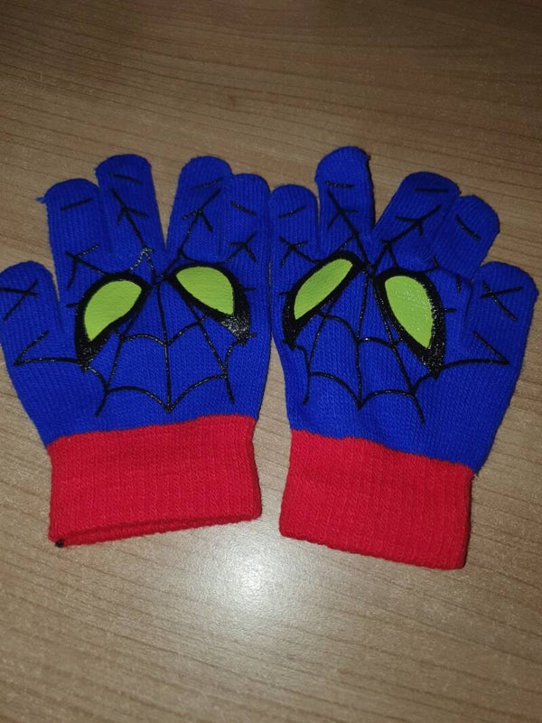 Handschoenen spiderman blauw