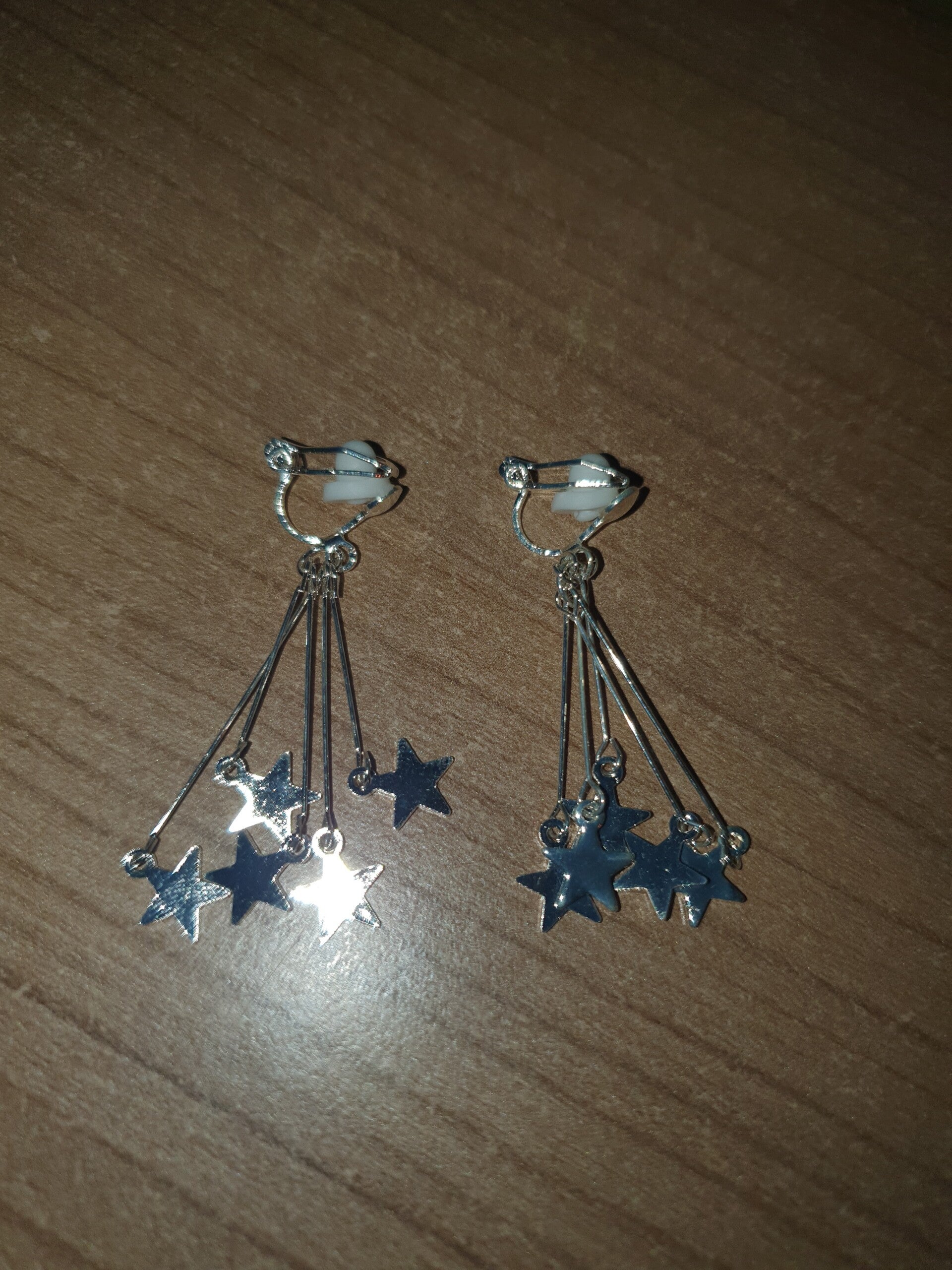 Clipoorbellen lang zilverkleurig 2