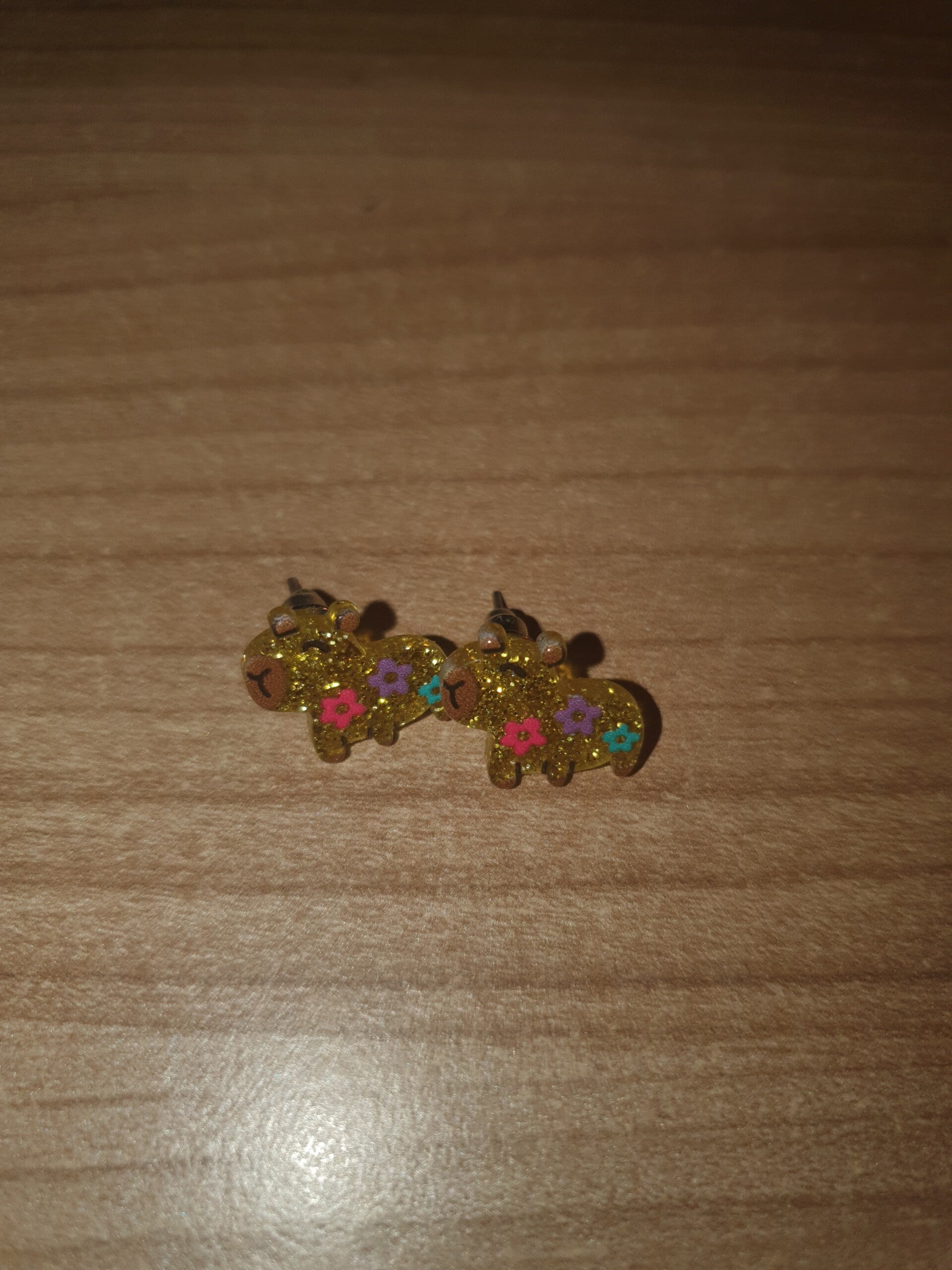 Oorbellen capibara 3