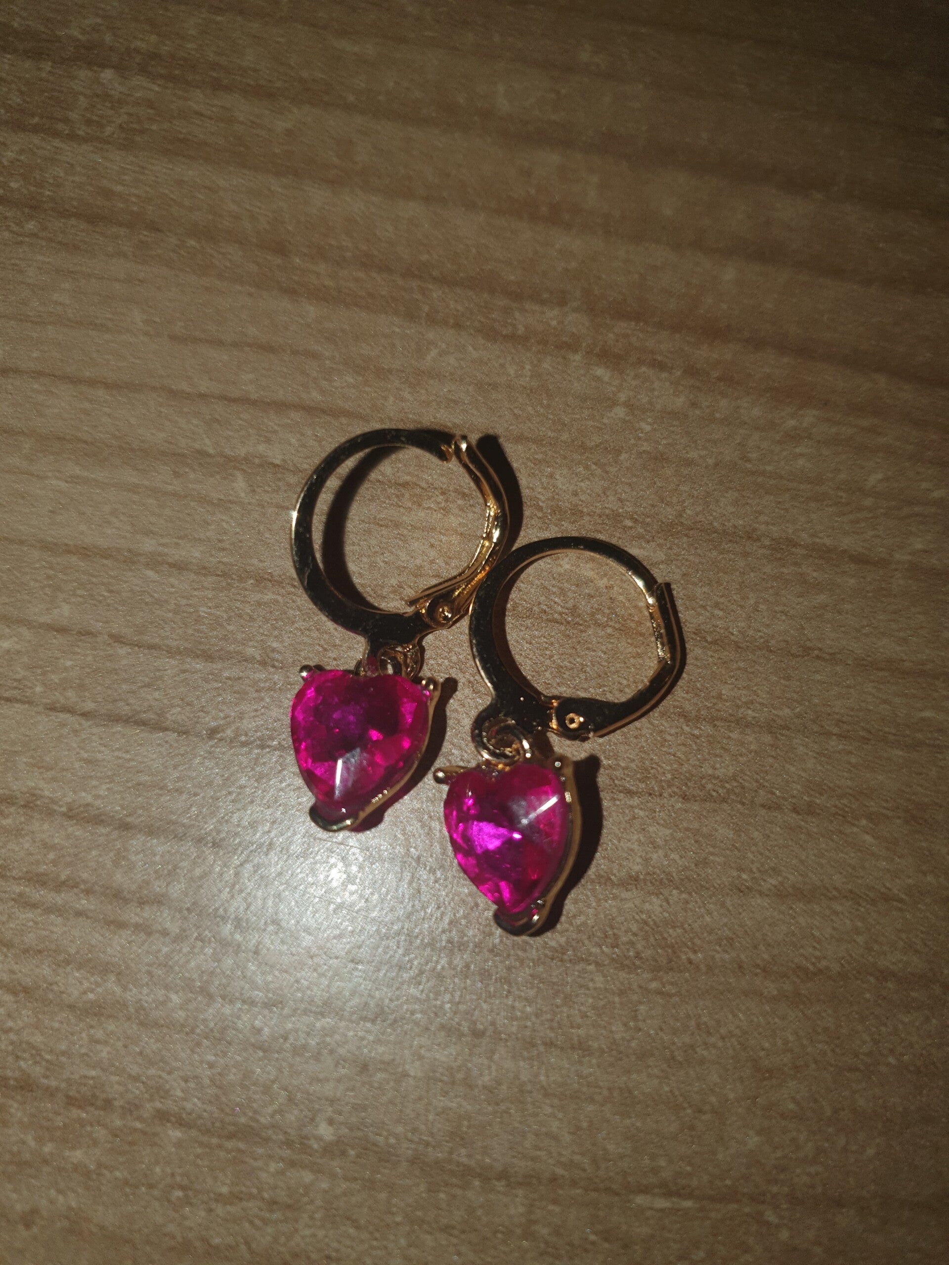 Oorbellen hartjes roze