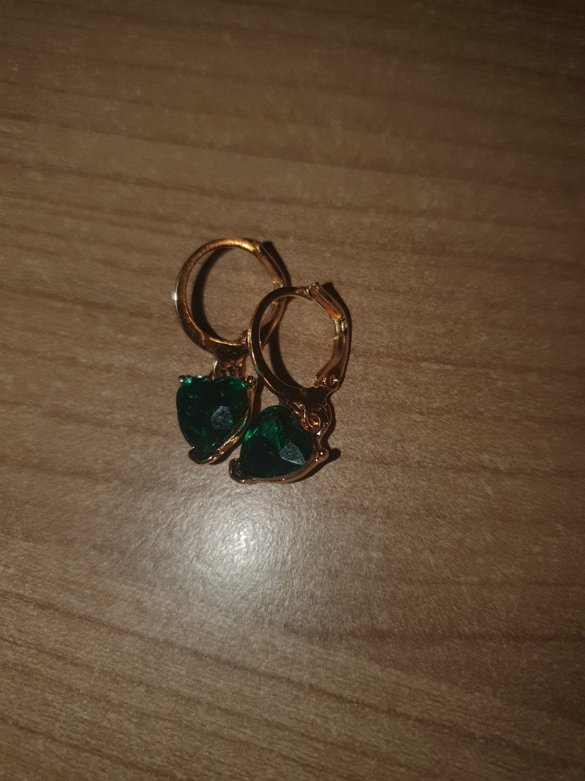 Oorbellen hartjes groen