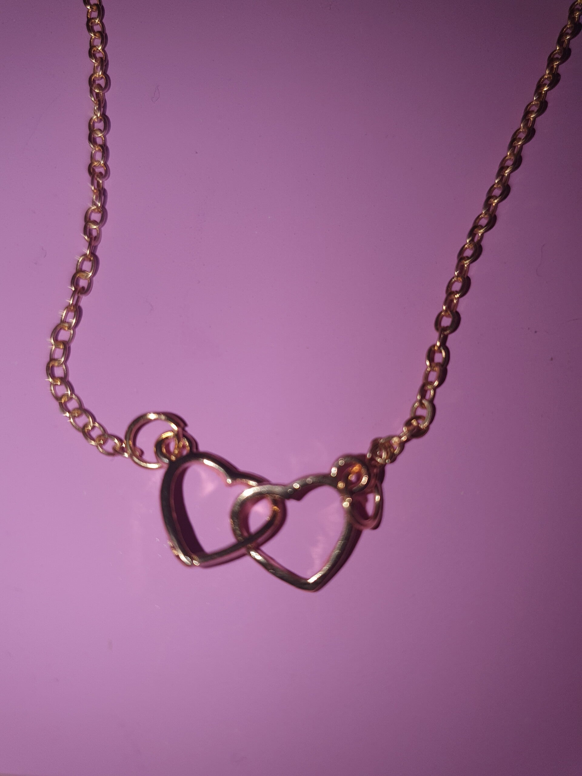 Ketting dubbel hartje