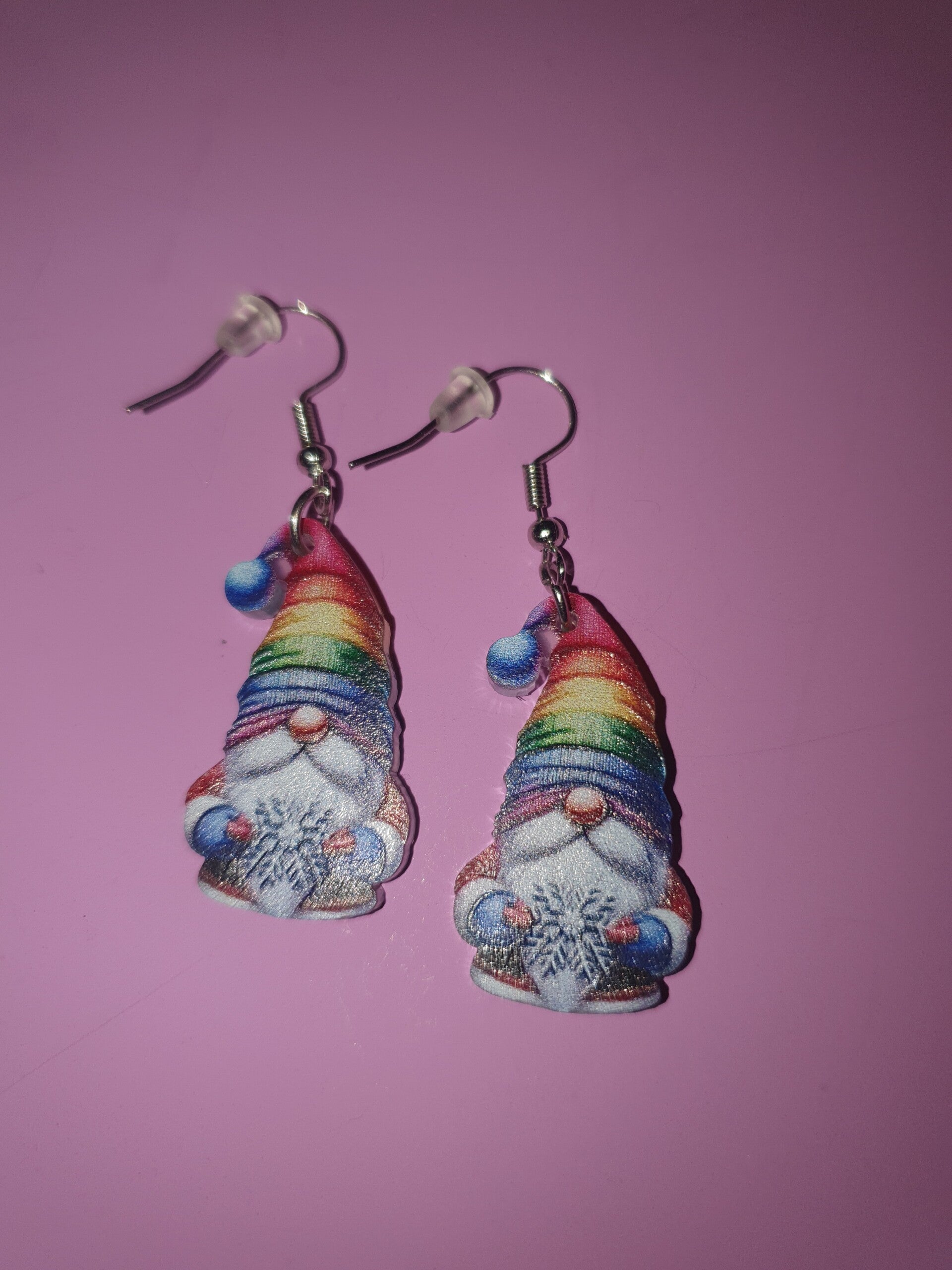 Laafjes oorbellen regenboog