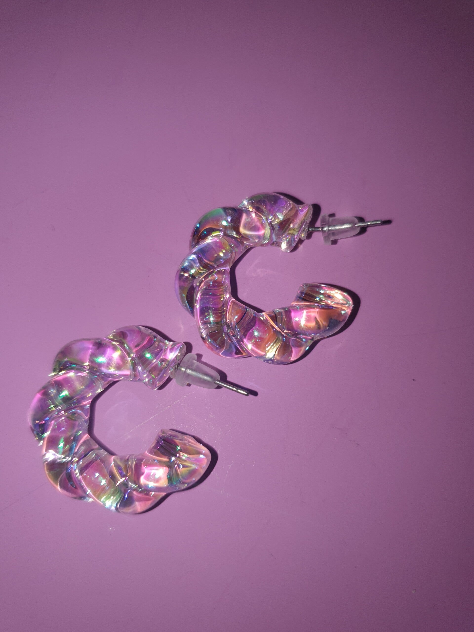 Oorbellen wit gekleurd 2