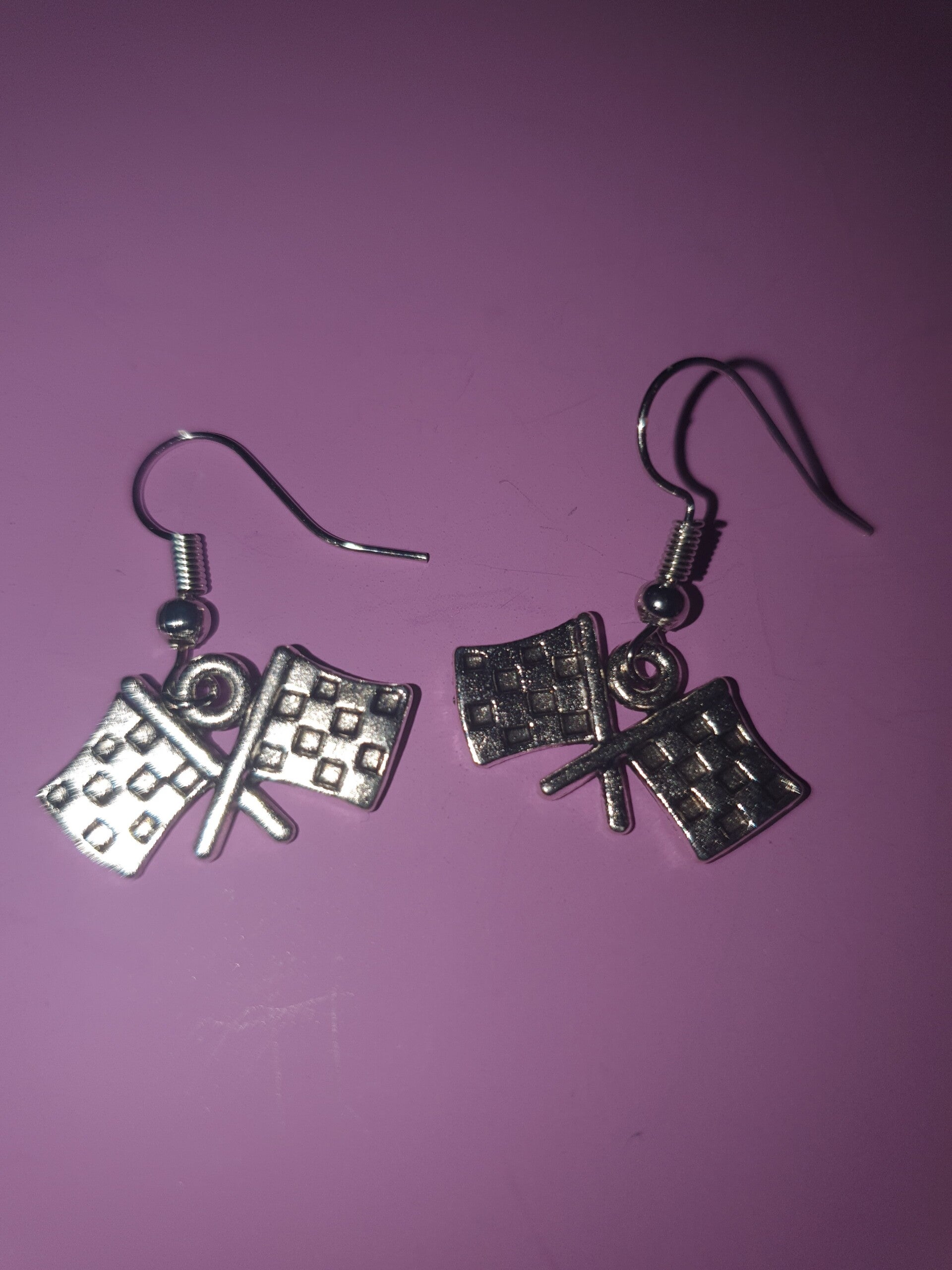 Oorbellen finishvlag