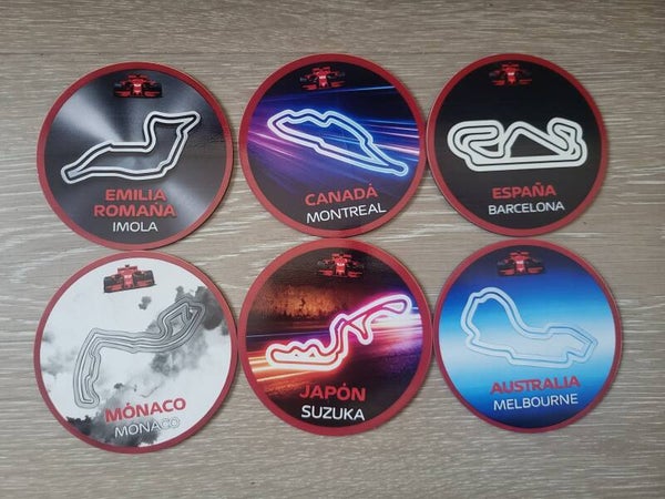 Viltjes formule 1 circuits kleur