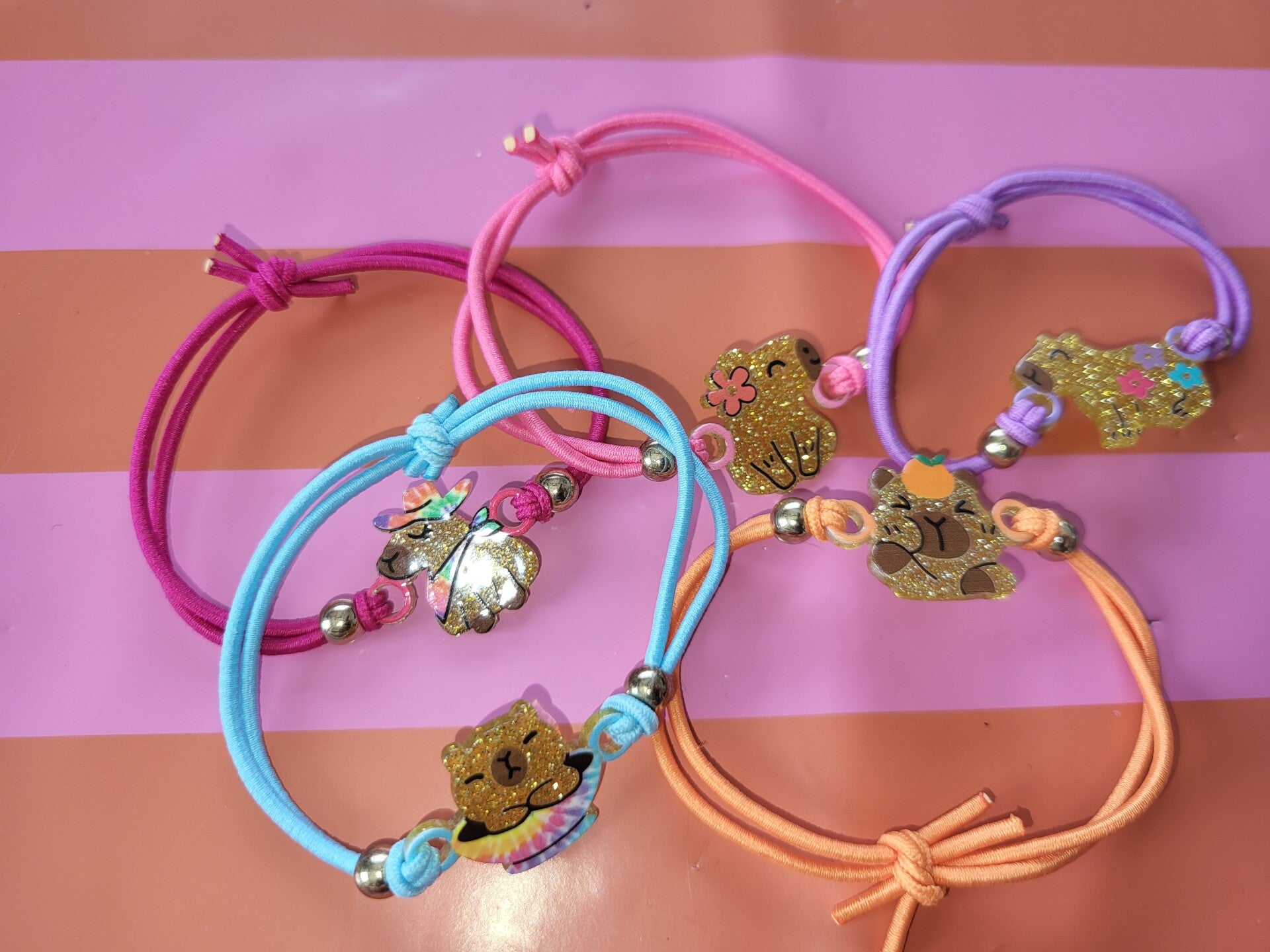 Capibara armbanden 5 delig