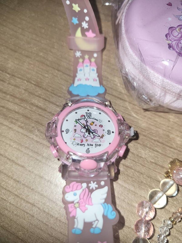 Unicorn horloge setje in geschenkdoos