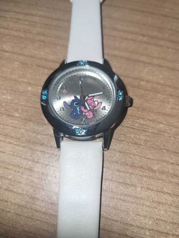 Horloge stitch wit