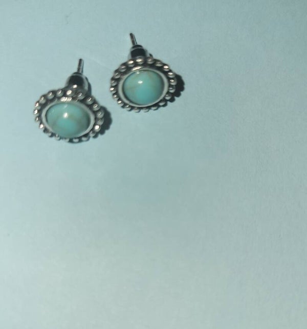 Oorbellen steentjes blauw