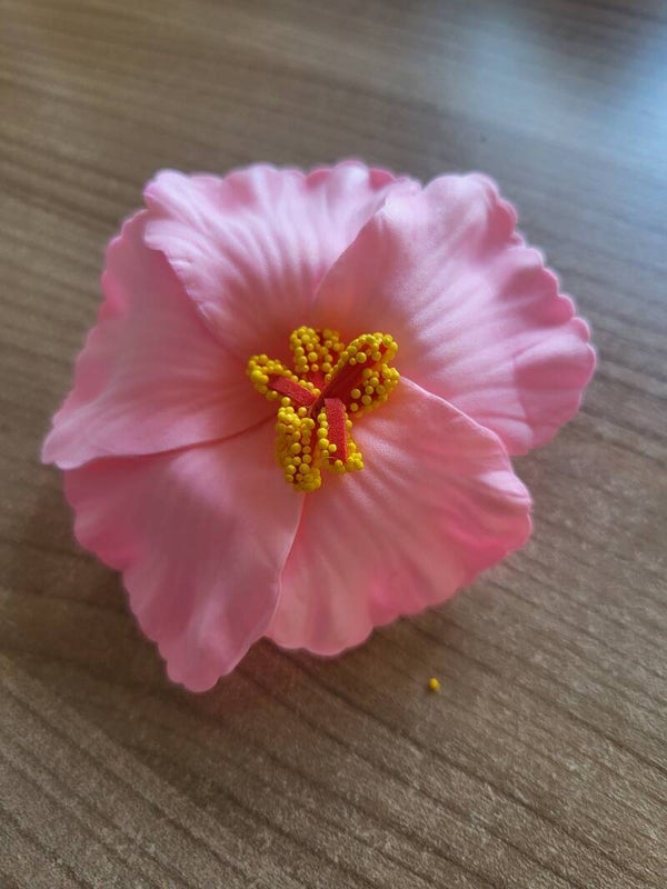 Haarspeld bloem roze