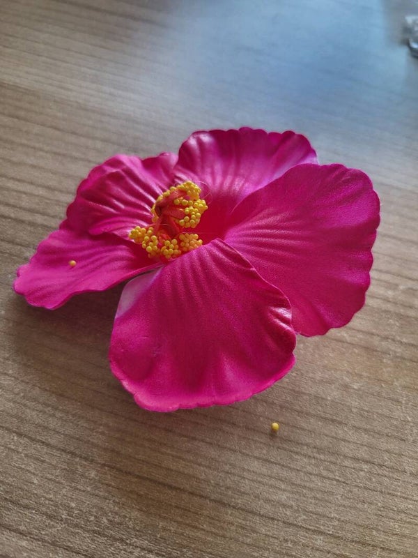 Haarspeld bloem roze