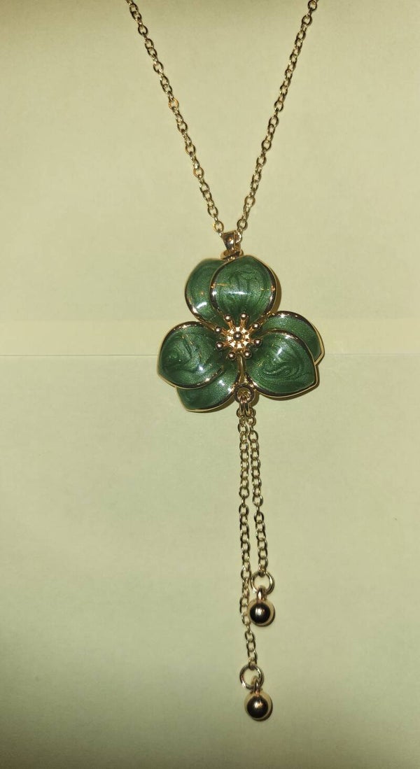 Ketting bloem groen