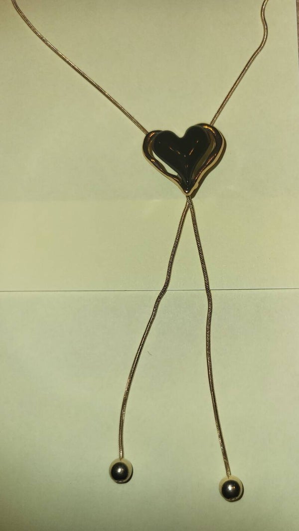 Ketting goudkleurig hart