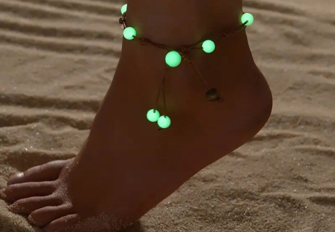 Enkelbandje lichtgevend balletjes