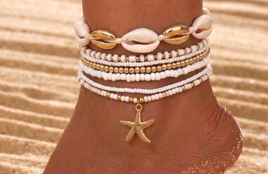 Setje enkelbandjes strand